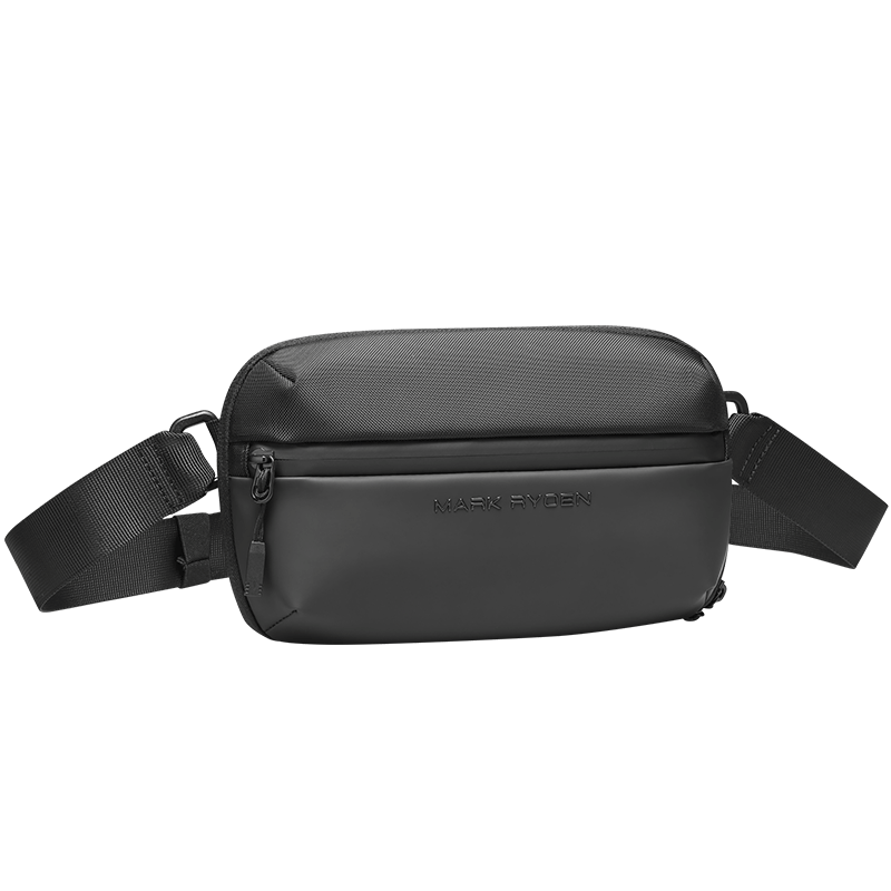 Mark Ryden Global black waterproof crossbody bag with multiple compartments