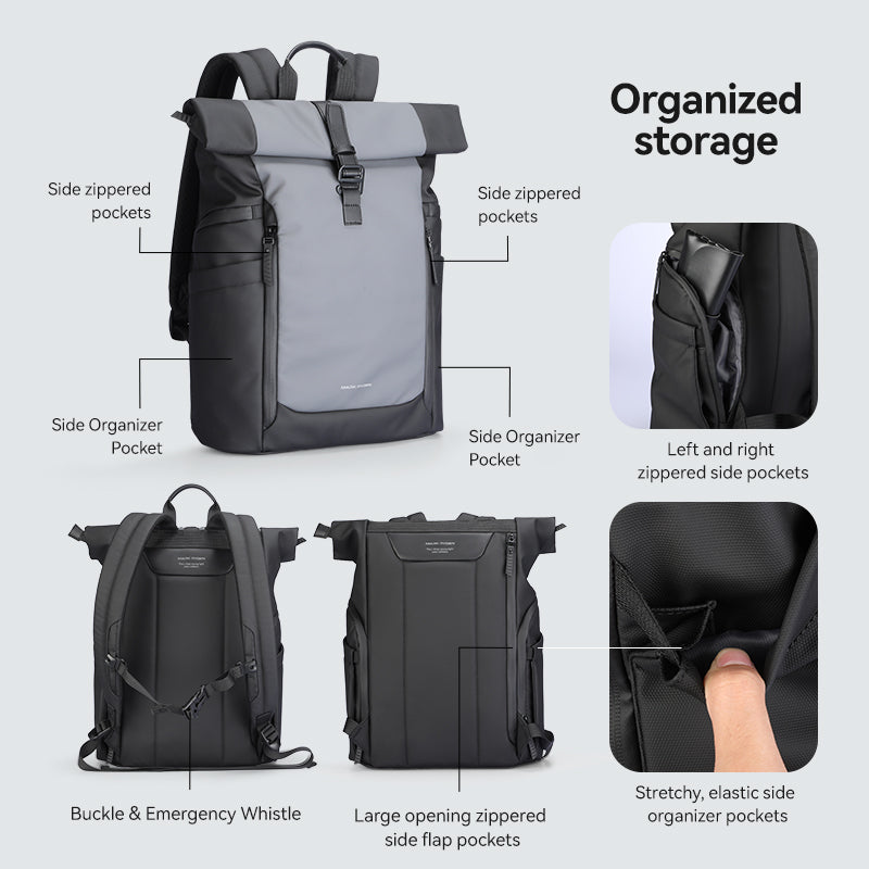 Mark Ryden DynaPack sleek multi-compartment laptop bag with organized storage