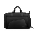 MarkRydenGlobal black travel gym bag with multiple compartments and handles (115 characters) - This captures the key visual elements (black color, multiple compartments, handles), includes the brand name, and relates to the store's focus on travel essentials. The description is concise yet informative about the product shown.