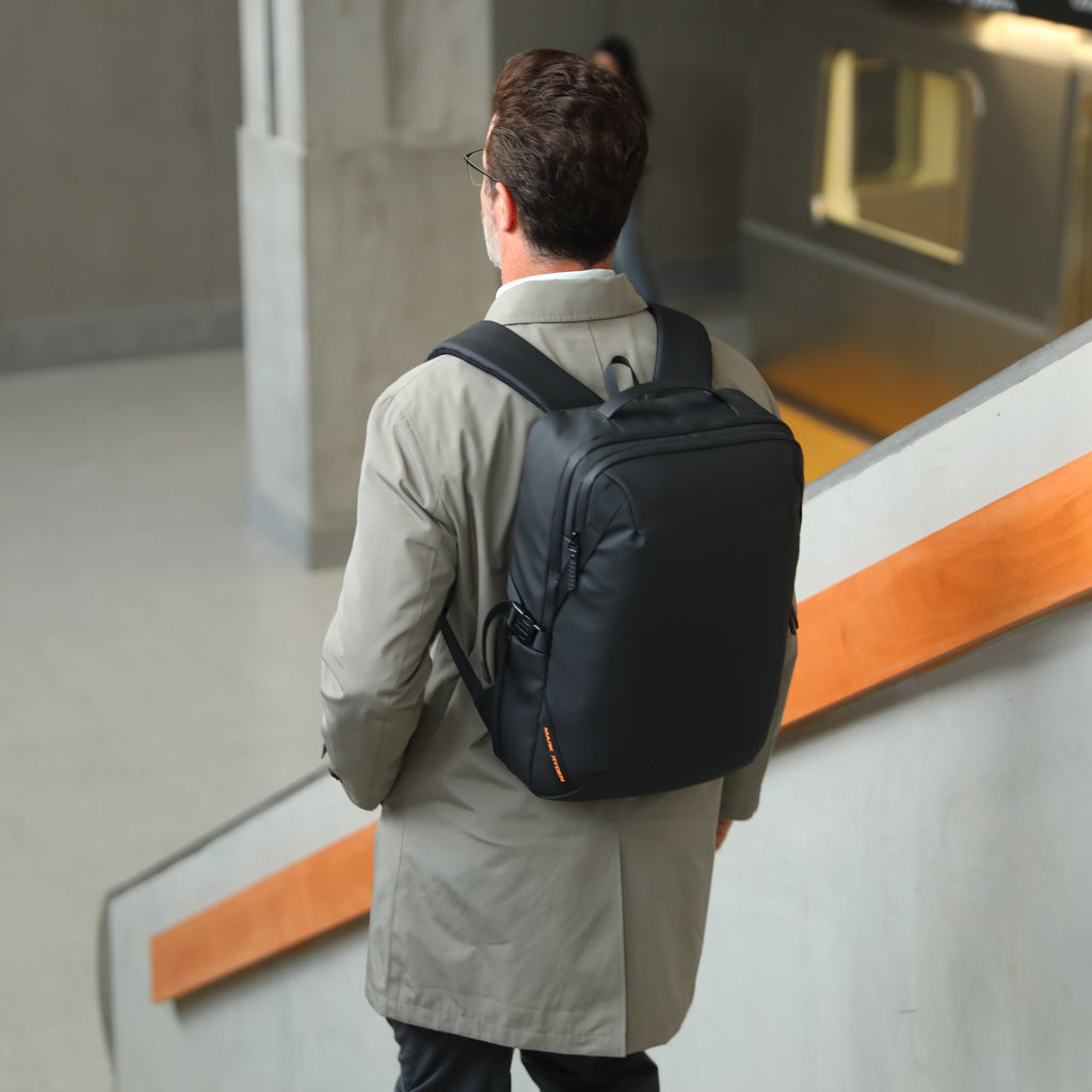Mark Ryden infinitely light multi-functional backpack on modern traveler