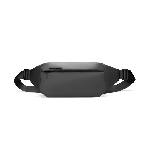 Mark Ryden black water-repellent casual shoulder bag with double-layer design