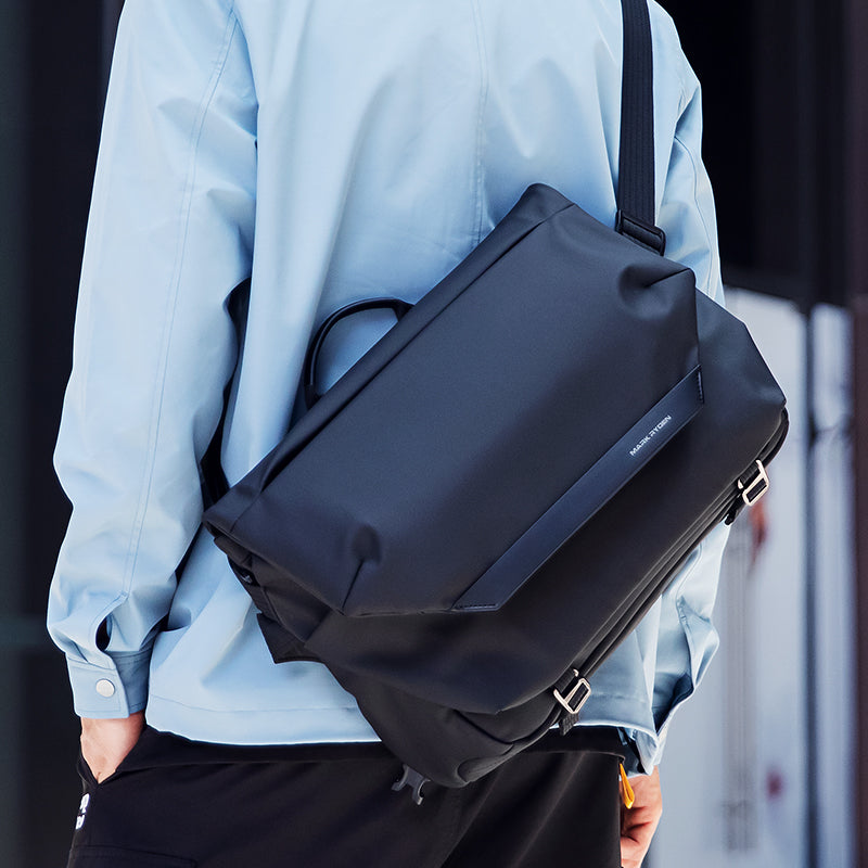 Mark Ryden Global black messenger bag for modern travelers
