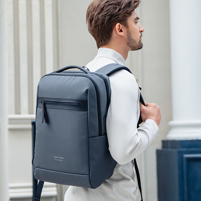 MarkRyden UrbanFlex Lite gray lightweight business backpack with computer compartment