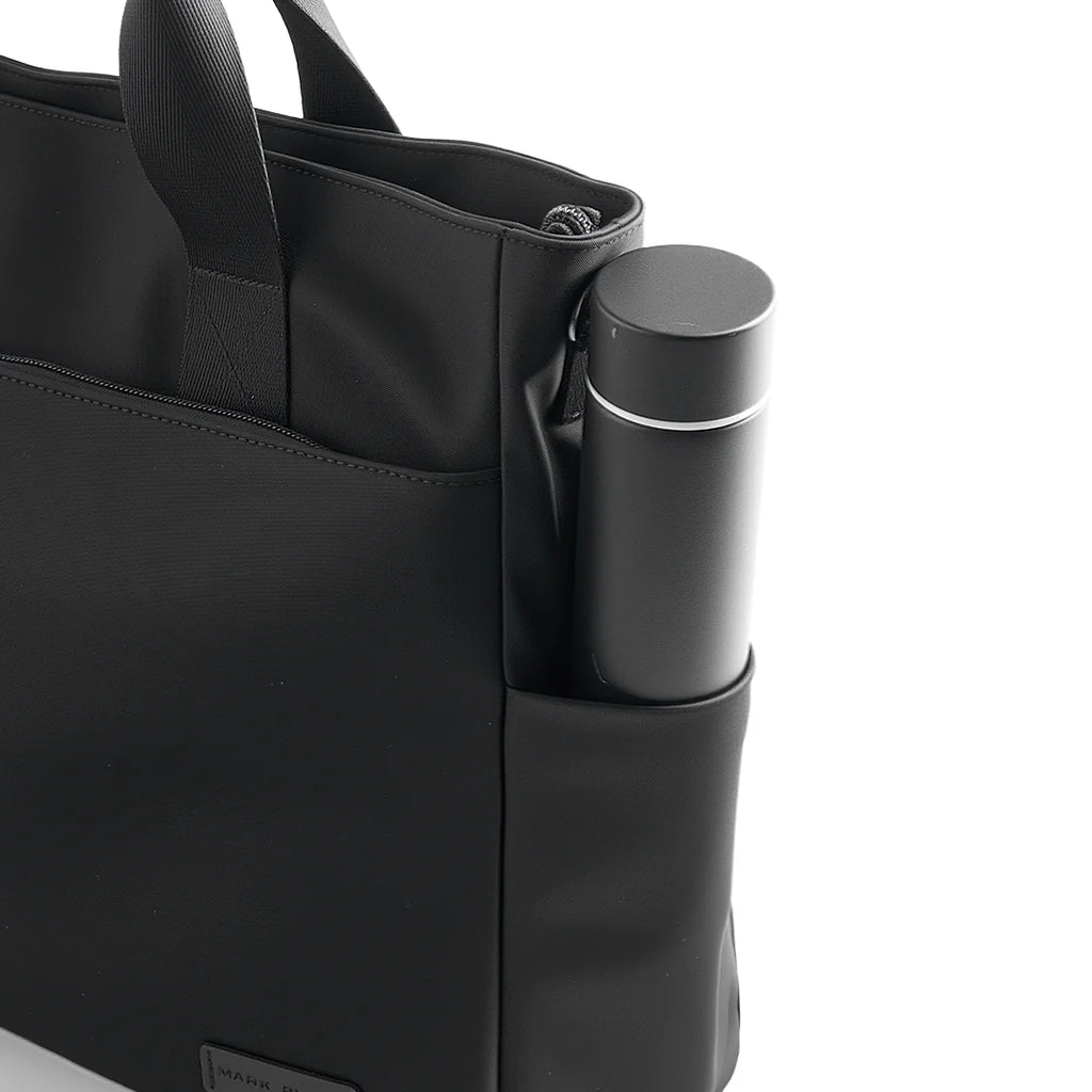 CarryDuo: Laptop Tote Bag with Side Pockets & Adjustable Shoulder Strap