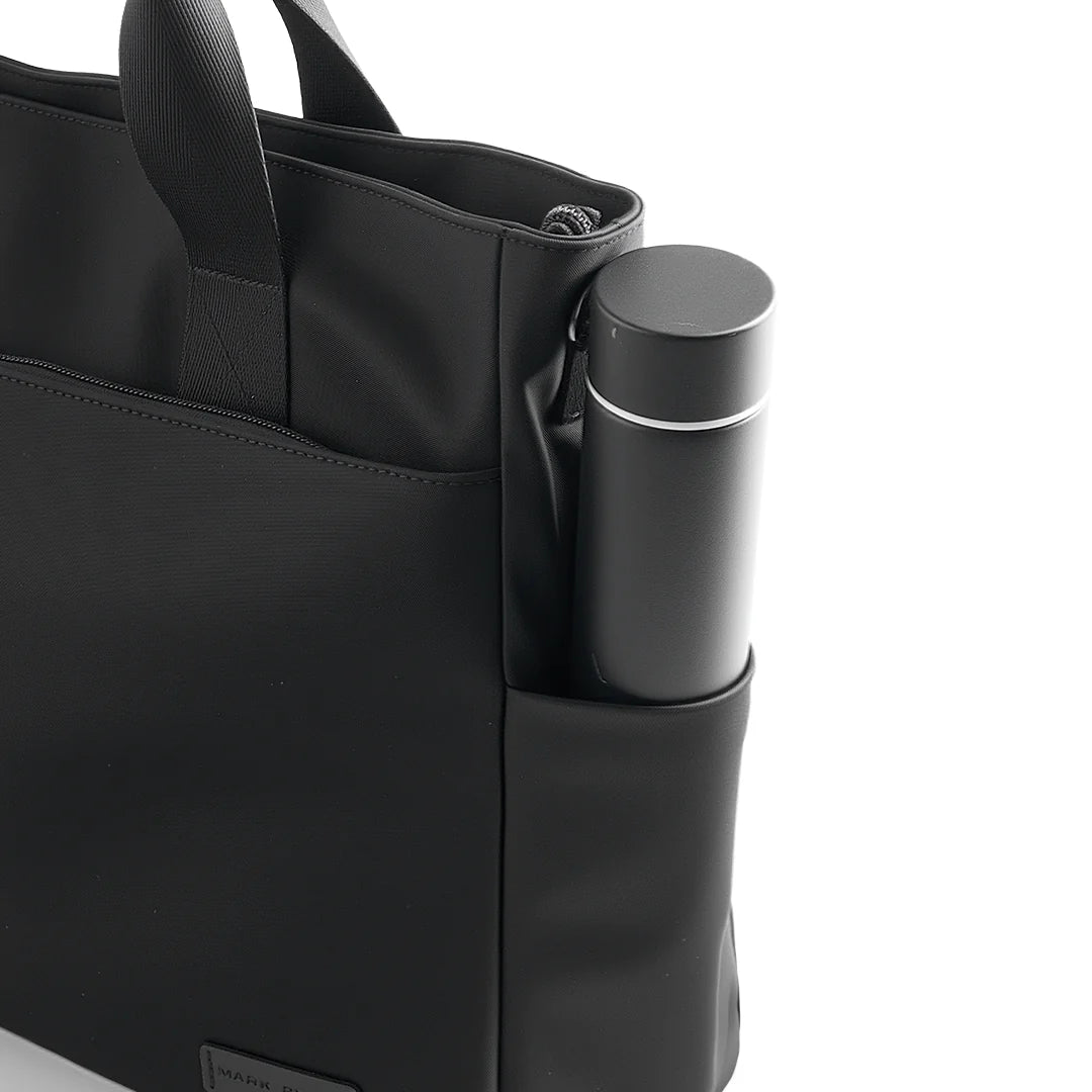 CarryDuo: Laptop Tote Bag with Side Pockets & Adjustable Shoulder Strap