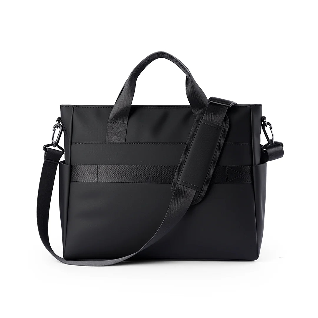 CarryDuo: Laptop Tote Bag with Side Pockets & Adjustable Shoulder Strap