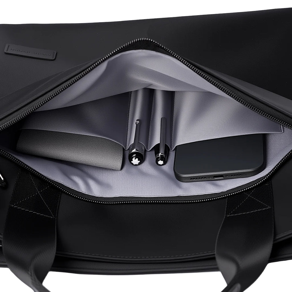 CarryDuo: Laptop Tote Bag with Side Pockets & Adjustable Shoulder Strap
