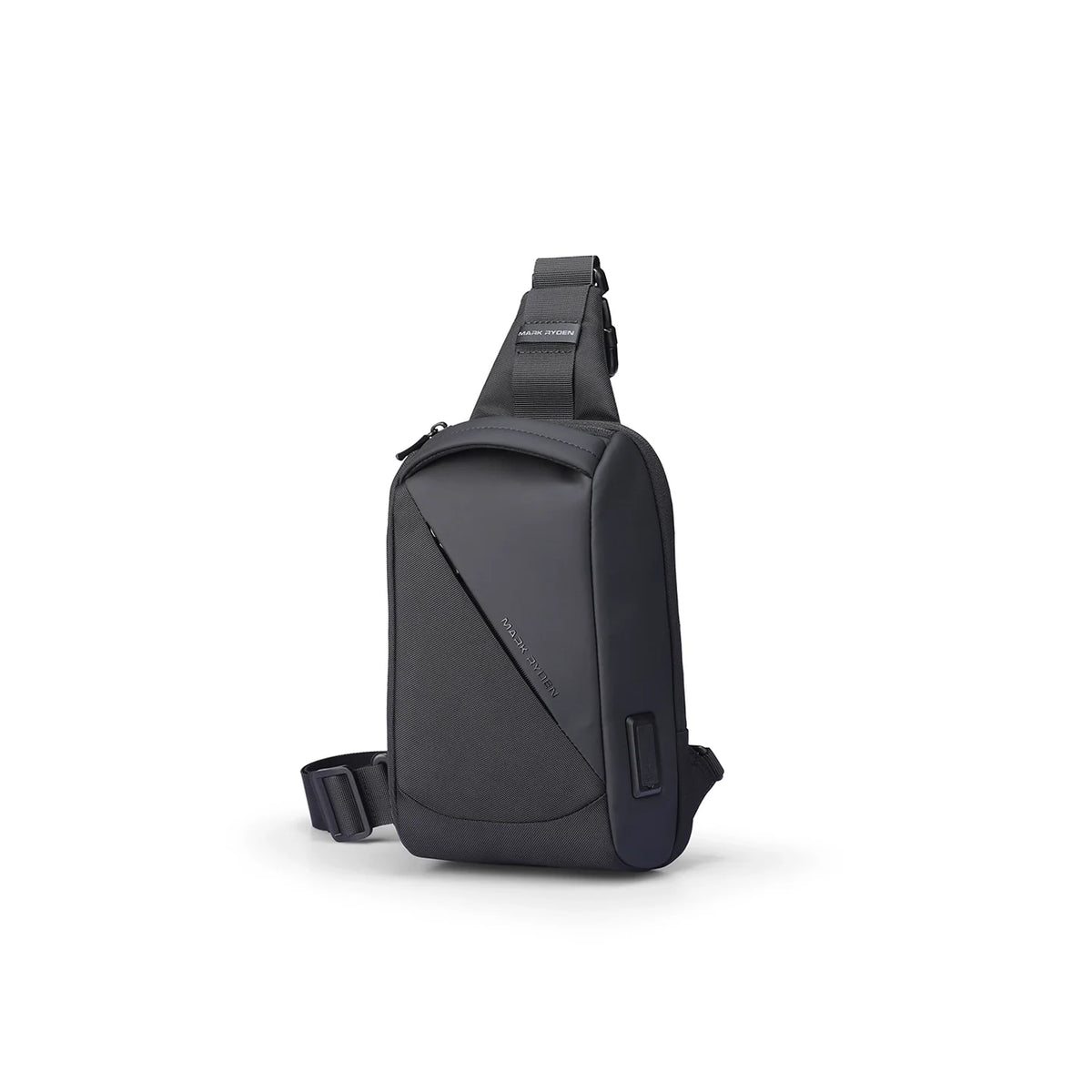 ChargeSling: RFID-Safe Chest Bag with USB Charging Port For Commute