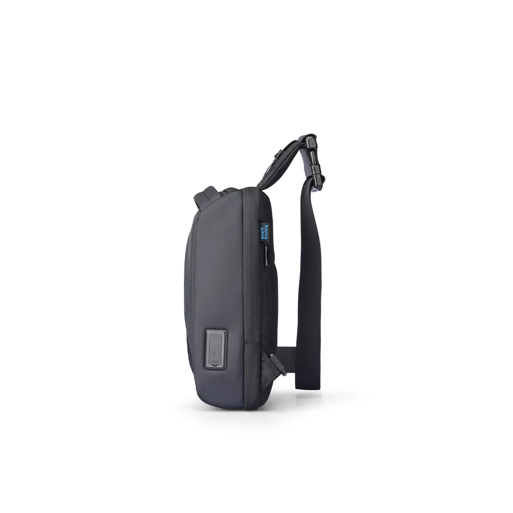 ChargeSling: RFID-Safe Chest Bag with USB Charging Port For Commute