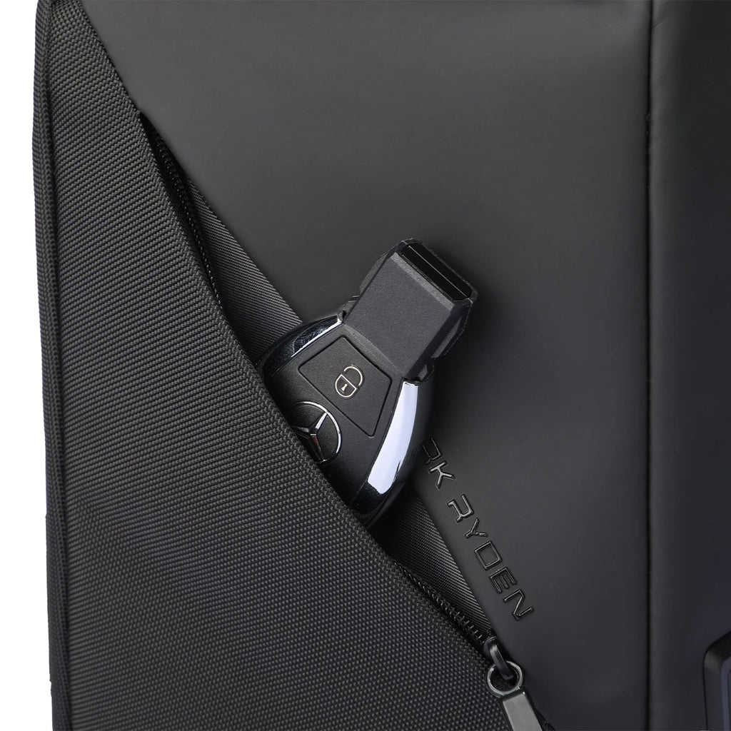 ChargeSling: RFID-Safe Chest Bag with USB Charging Port For Commute