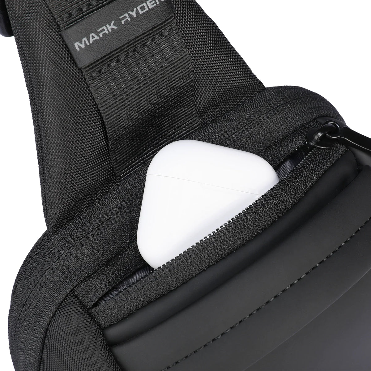 ChargeSling: RFID-Safe Chest Bag with USB Charging Port For Commute