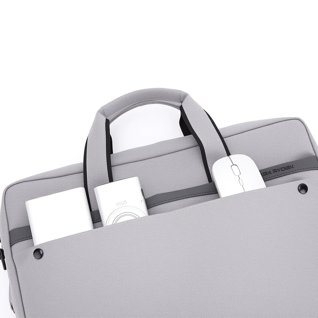Classic I: MarkRyden Tech Commuter Computer Briefcase 14 / 15.6 inch in Gray