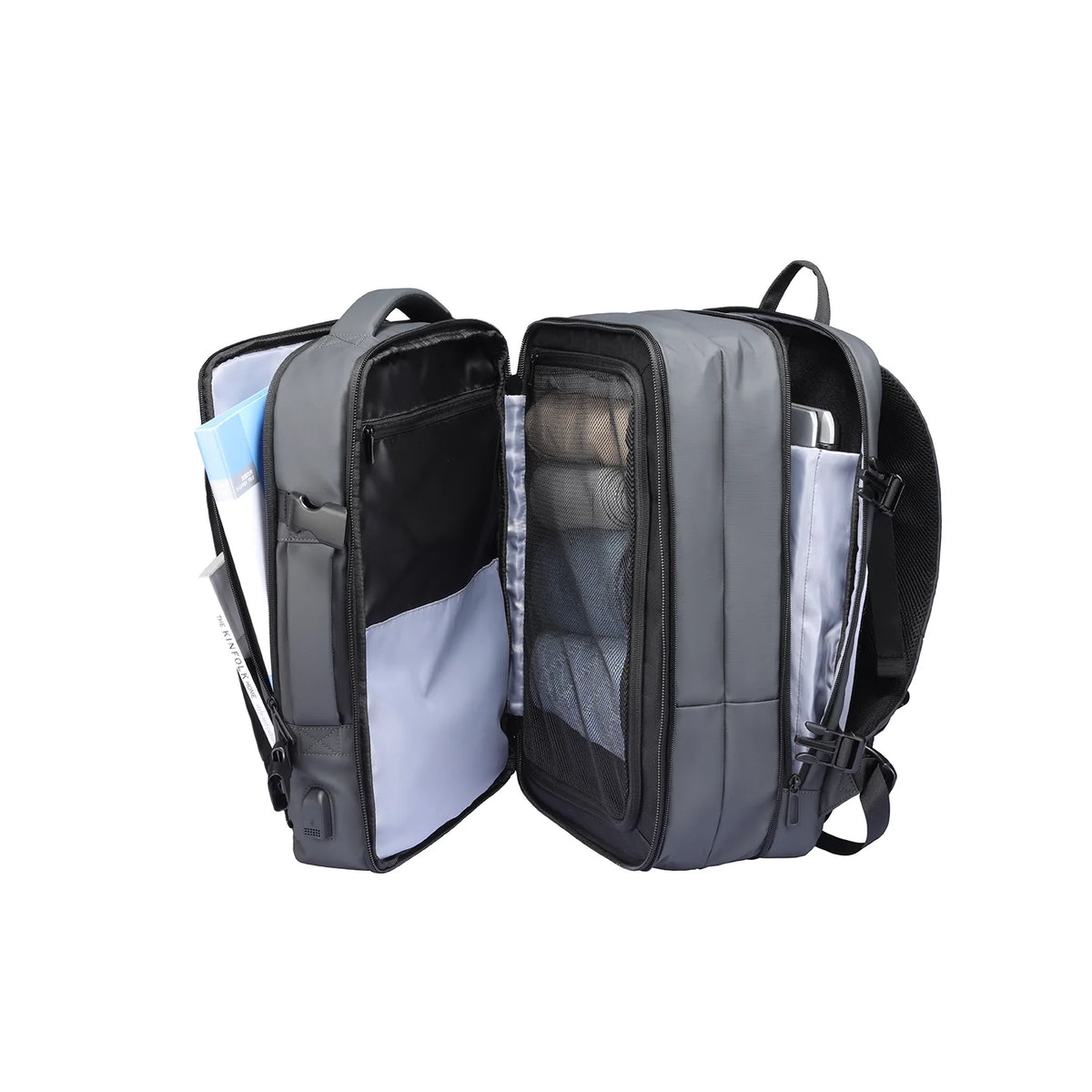 Expandos: Versatile Expandable Laptop Backpack For All-day Traveling