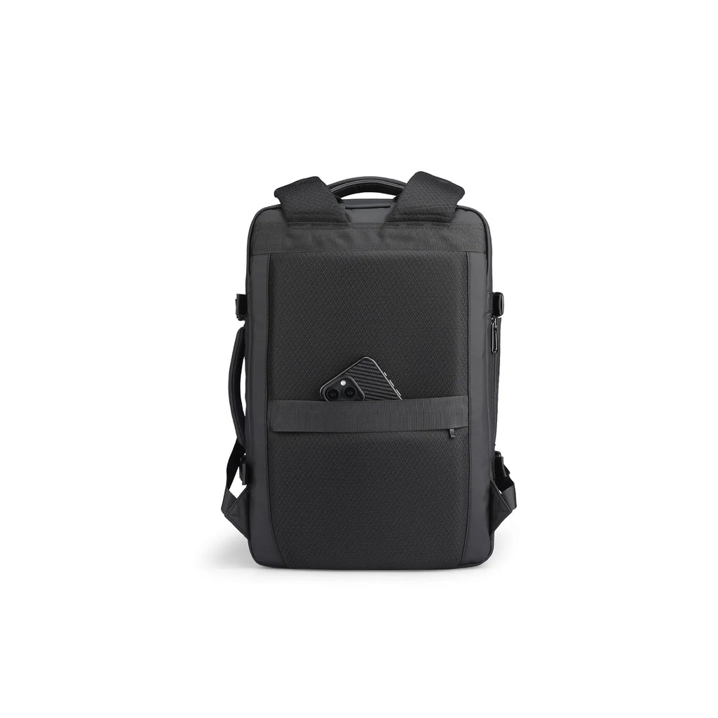 MUKE I: School Style Classic Business Work Black Oxford Backpack