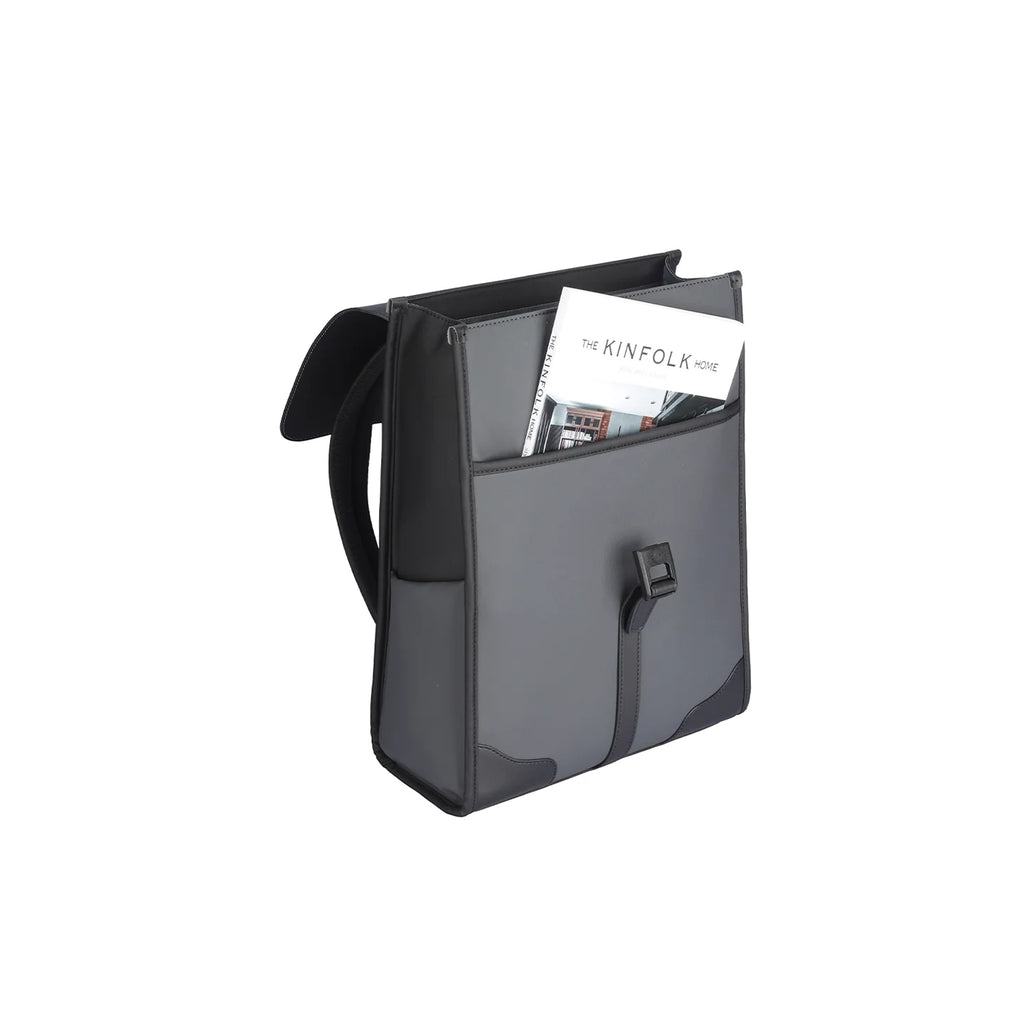 MUKE I: School Style Classic Business Work Black Oxford Backpack