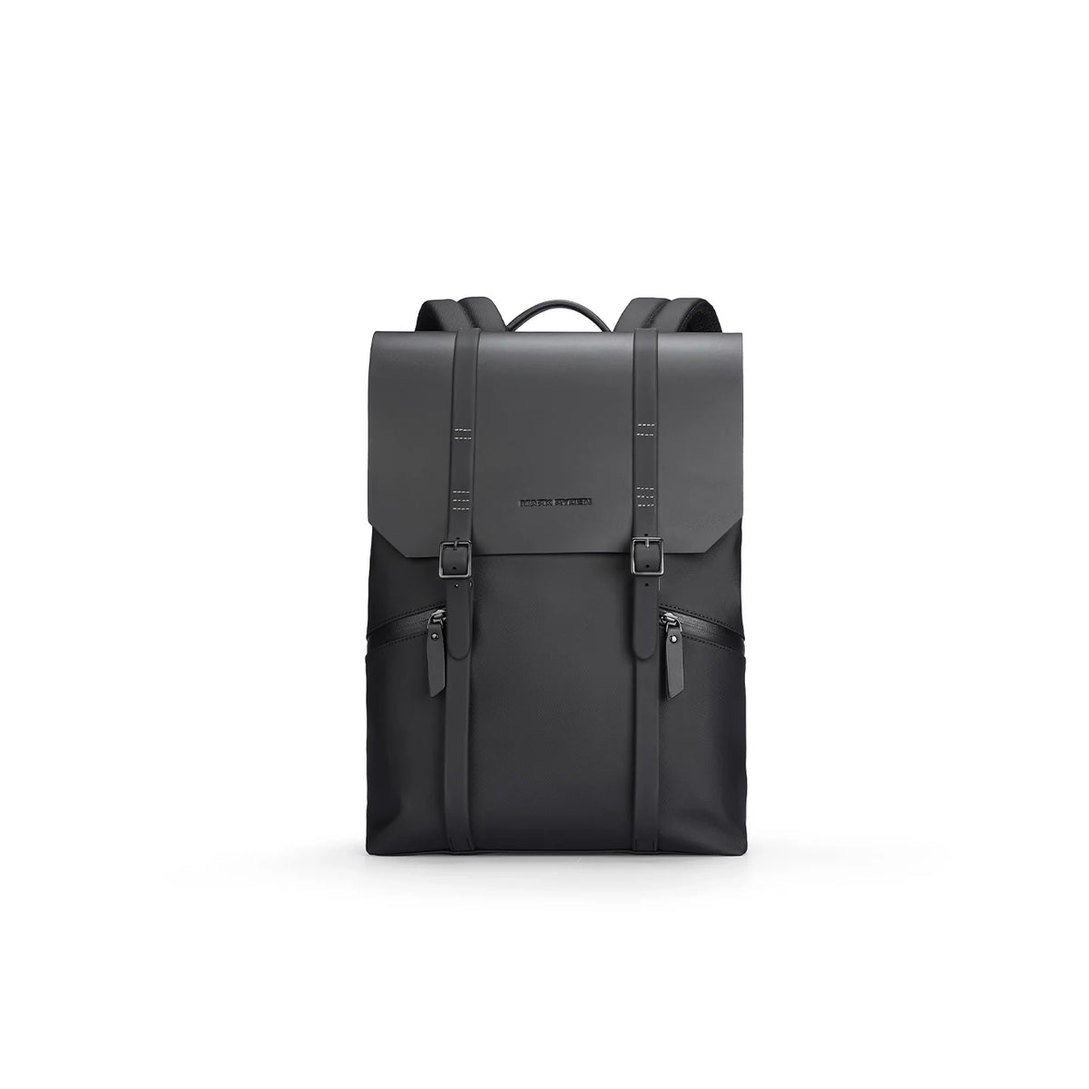 MUKE II:School Classic Business Work Black Oxford Backpack