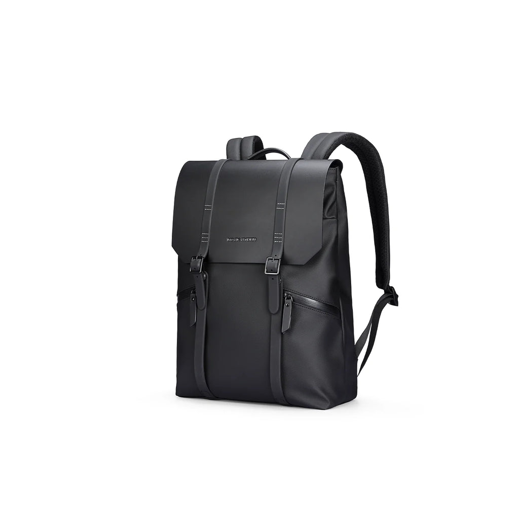 MUKE II:School Classic Business Work Black Oxford Backpack
