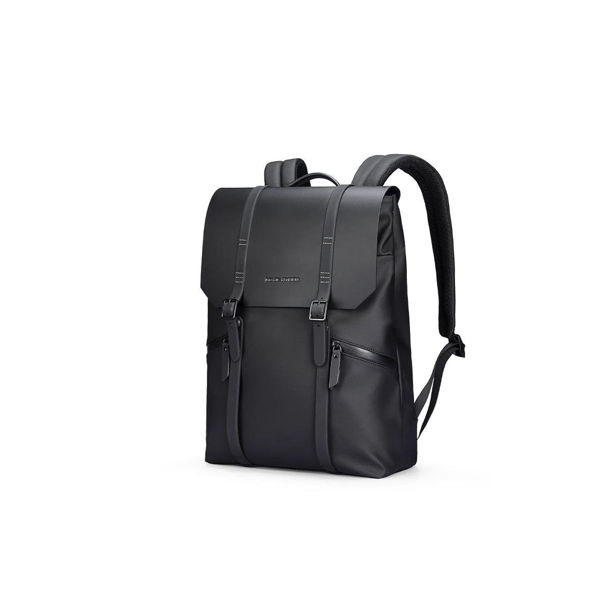 MUKE II:School Classic Business Work Black Oxford Backpack