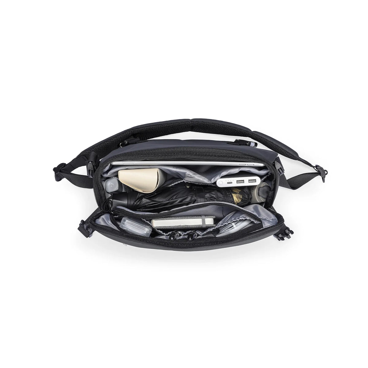 Harvey: Leather Waterproof Multifunction Messenger Bag