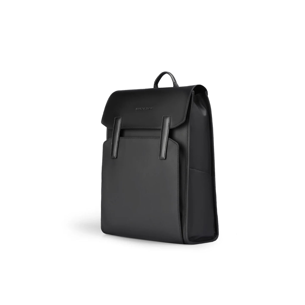 MUKE III: School Style Classic Business Work Black Oxford Backpack