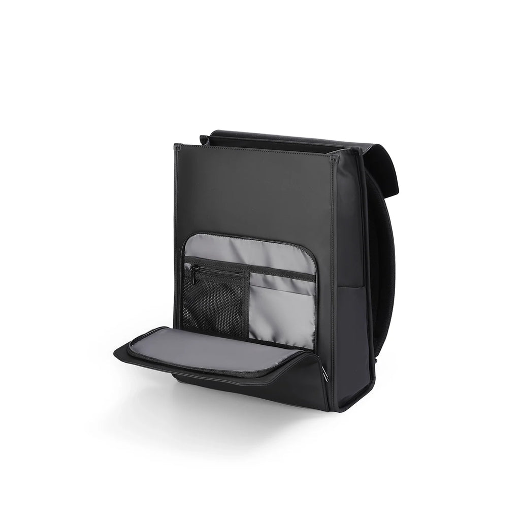MUKE III: School Style Classic Business Work Black Oxford Backpack