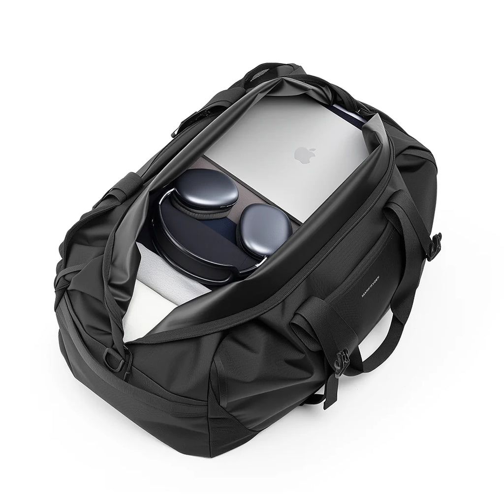 AeroDuffle: 48L Travel Duffle Bag with Multi-Pockets & Luggage Strap