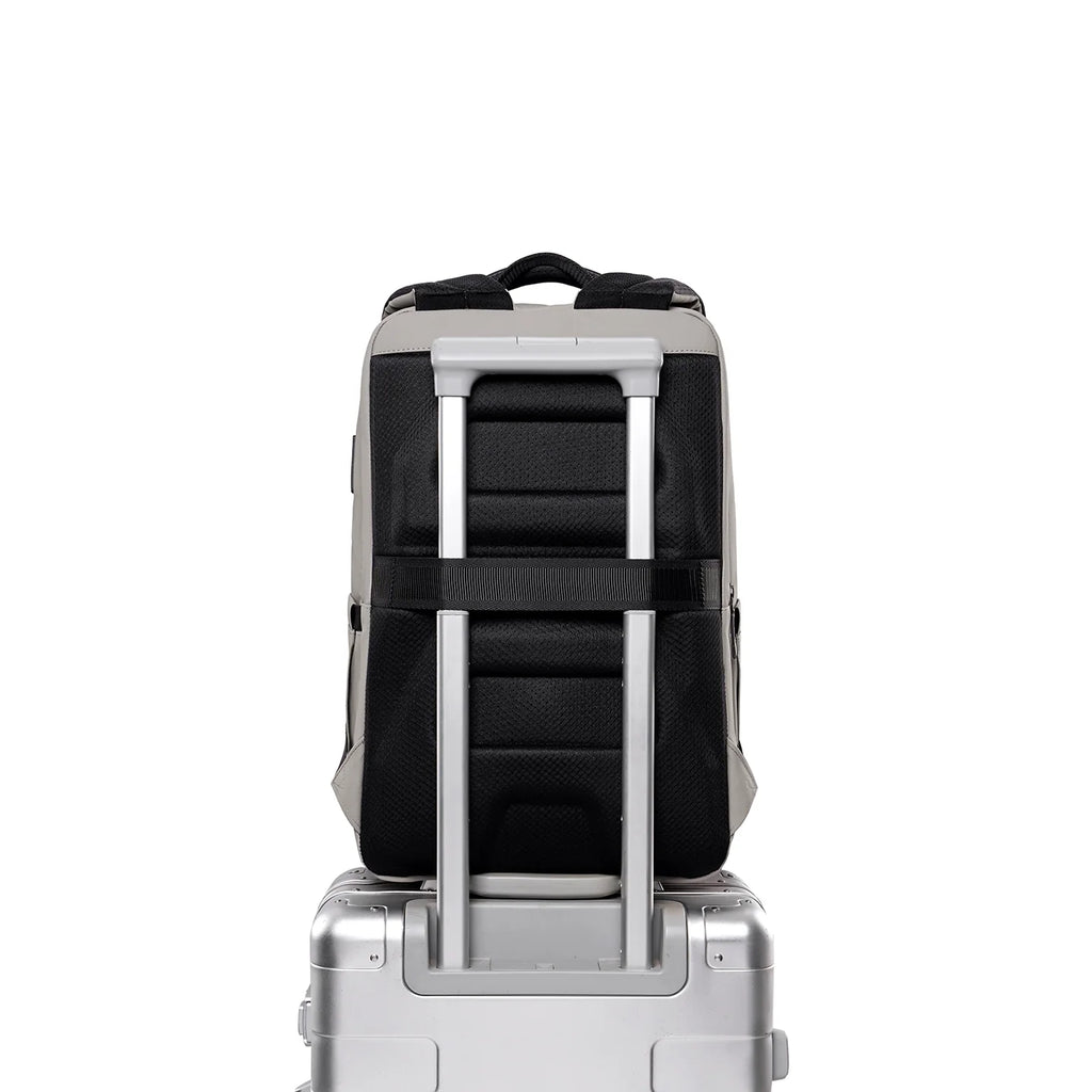 VaultPro: Business Backpack with EVA Diamond Protection & USB Charging