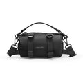 Mark Ryden MotoBarrel black cylinder crossbody bag with strap â€?modern travel accessory