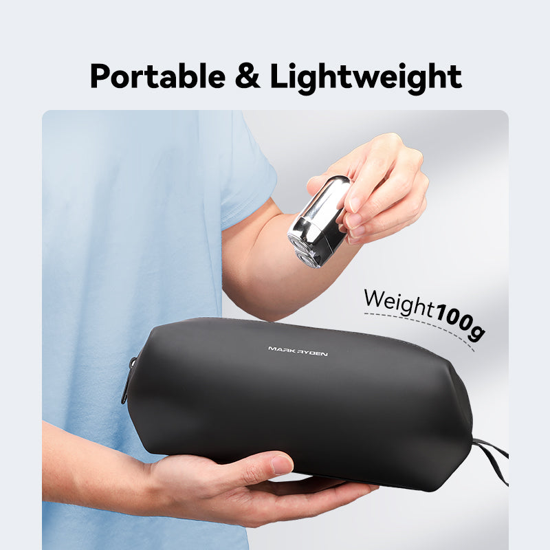 Mark Ryden black PU toiletry bag - portable lightweight travel essential