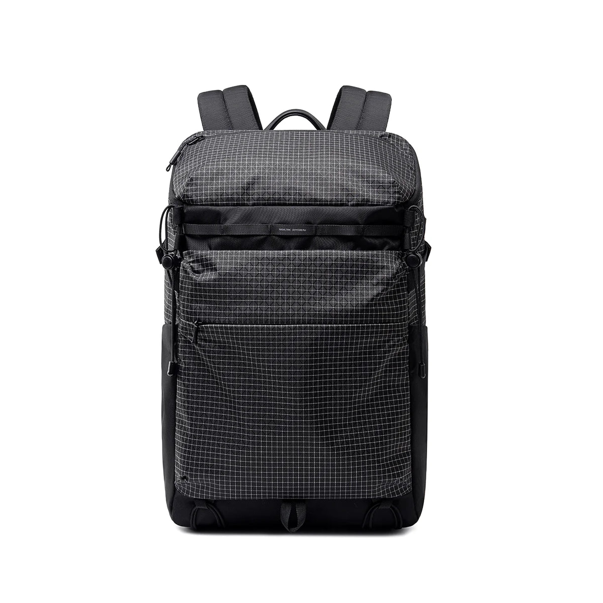 MARK RYDEN Global AeroPro 17.3" laptop backpack with grid pattern, multiple compartments