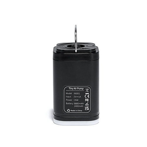 Tiny black lightable air pump for zip-lock bags | MarkRyden Global