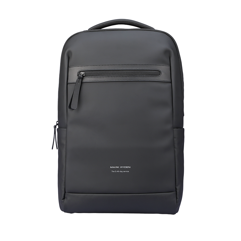 UrbanFlex Lite: Dark gray lightweight backpack with front zip pocket and separate computer compartment for business use by Mark Ryden