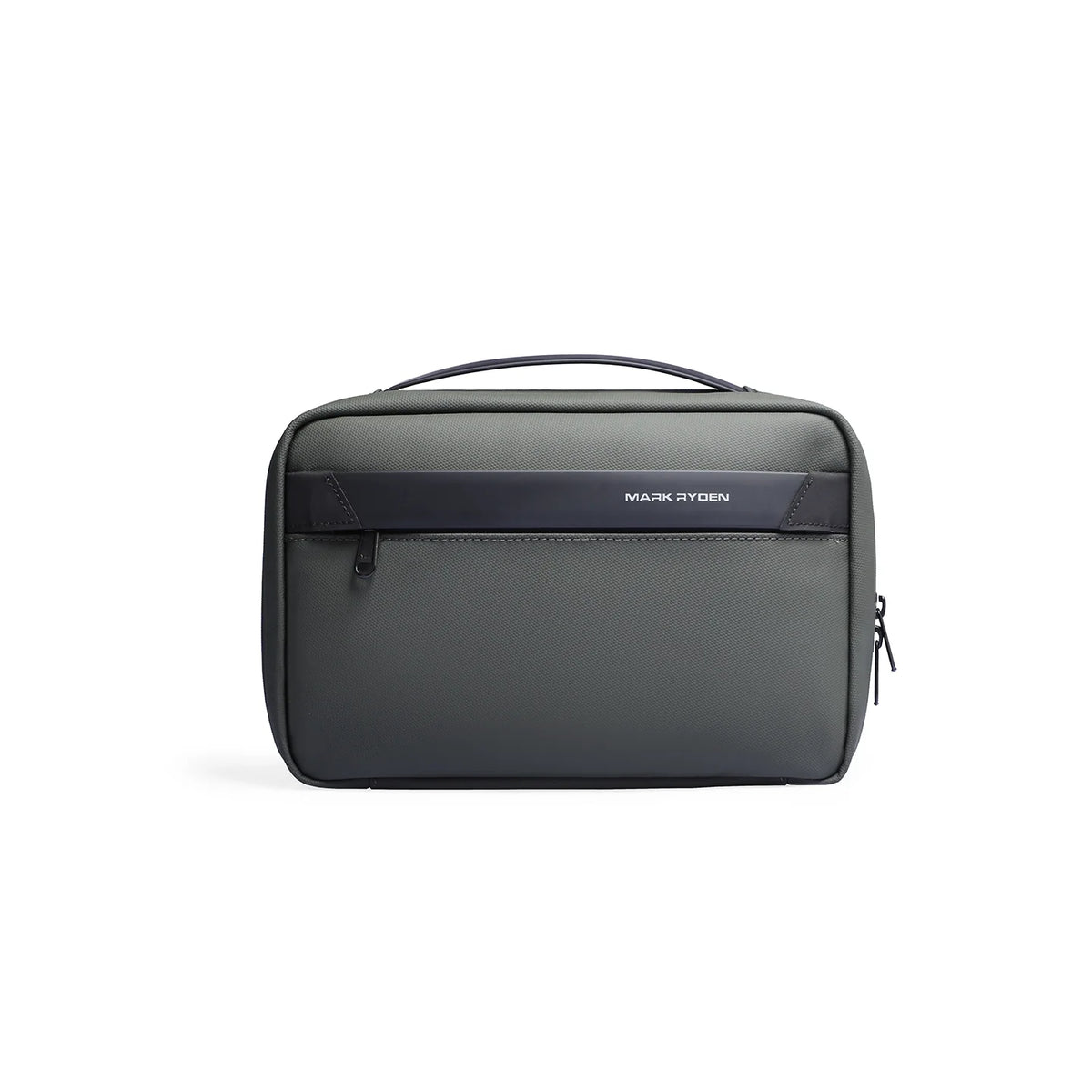 Dark gray Mark Ryden compact washbag with handle - travel essential